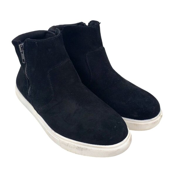 Izod 6.5 Boots Woman Mila Vegan Suede Zip-up Ankle Chukka Sneaker Winter Shoes - Picture 2 of 16